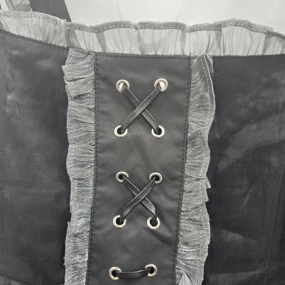 Hard Candy Gothic Lolita Steampunk Black Dress Multi-Layered Mini Dress 2x - Picture 2 of 12